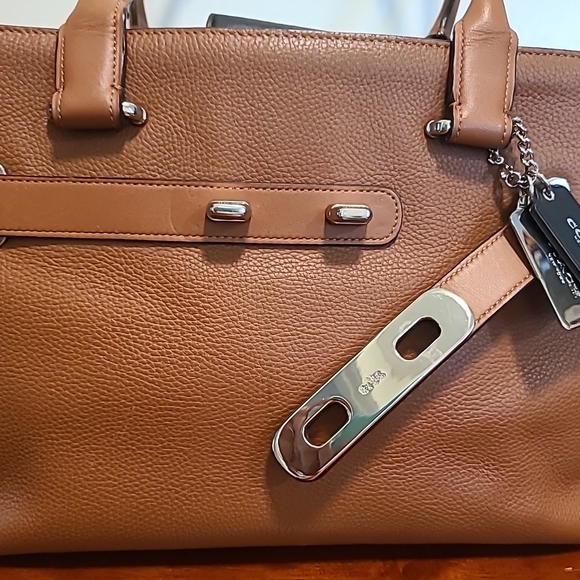 Coach Tan Leather Satchel - Picture 11 of 15